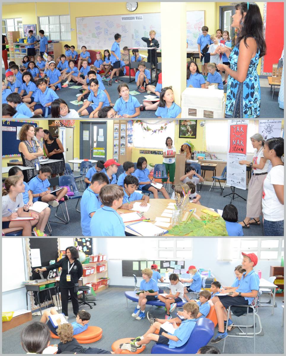 students in action