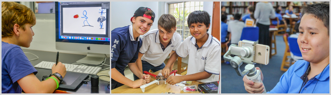 middle school students learning