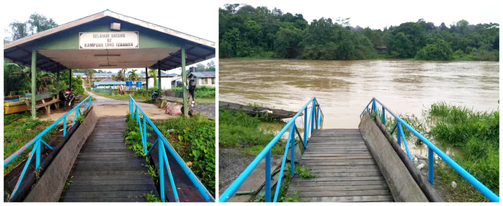Access to the longhouse from the river