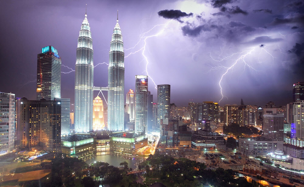 lightning at klcc