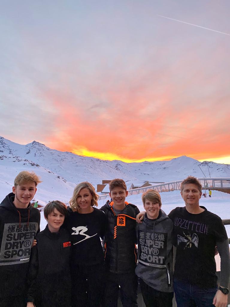 At a ski trip with ISKL friends