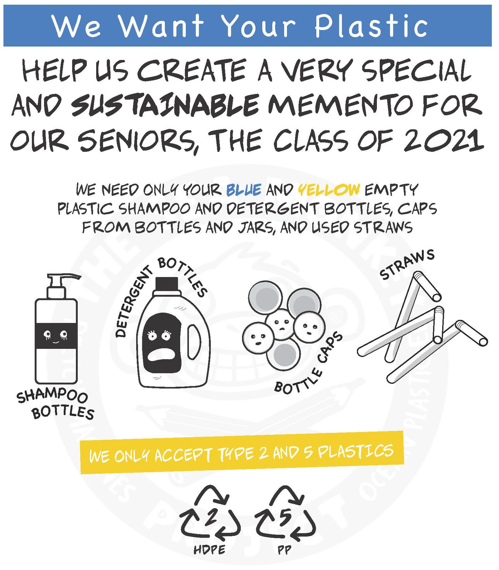 iSKL's Plastic Collection Flyer - "We Want Your Plastic"