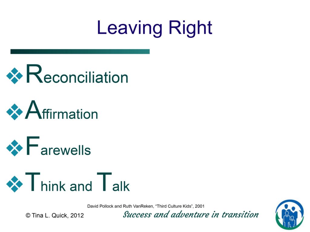 Leaving right