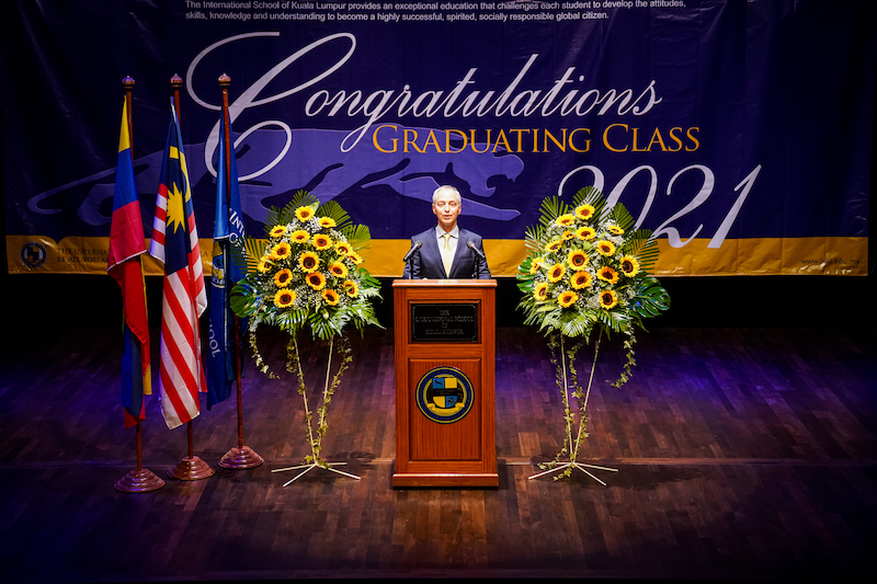 Rami Madani at High School Graduation Ceremony