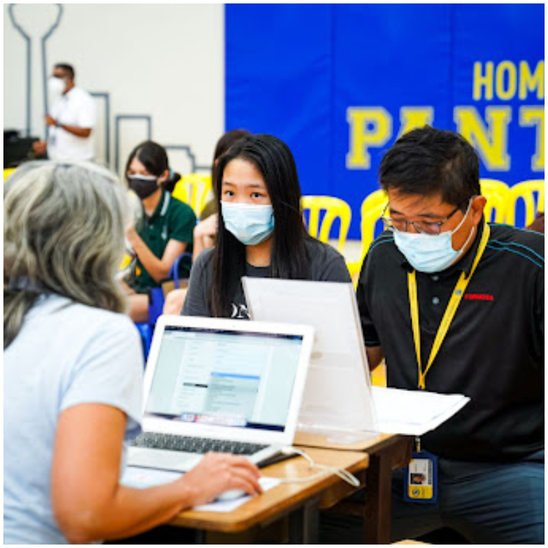 Parent and staff volunteers