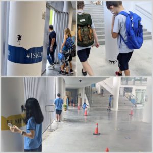 Students in action