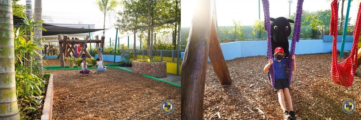 ES Students on the swing