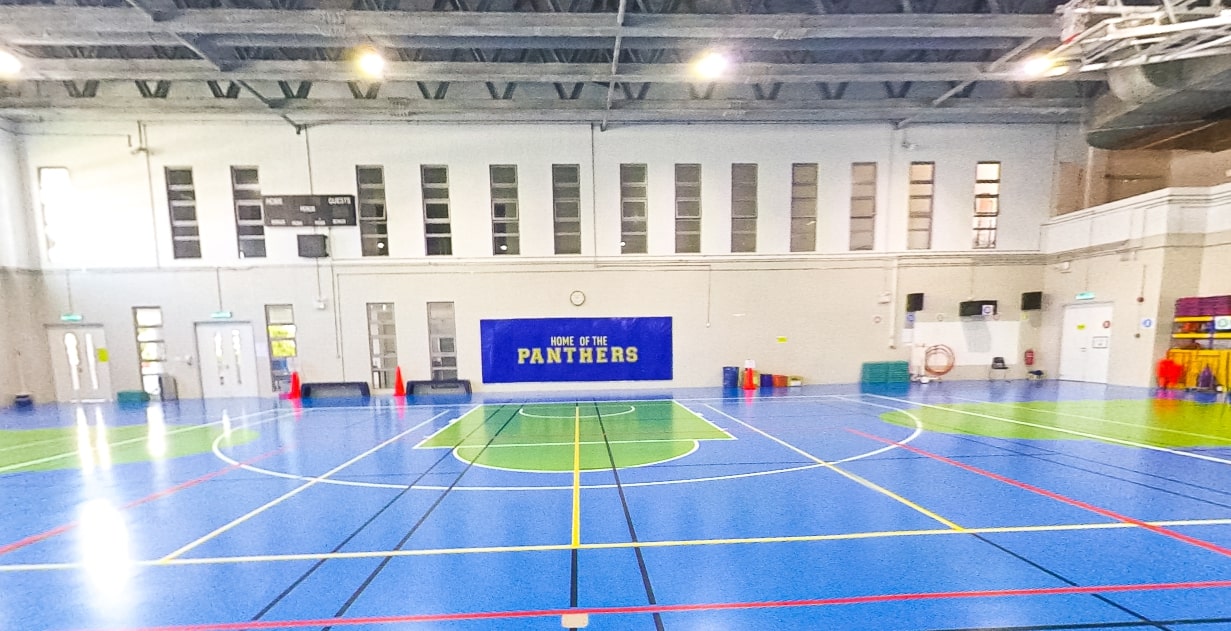 ES elementary school indoor gym