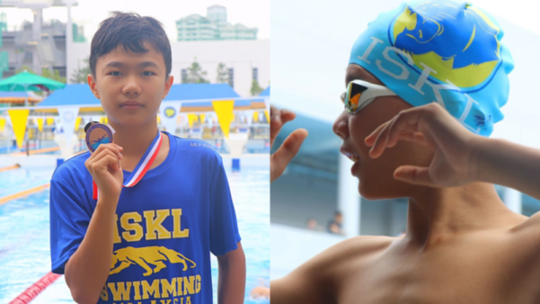 Alan C. Swimming Competition Photo
