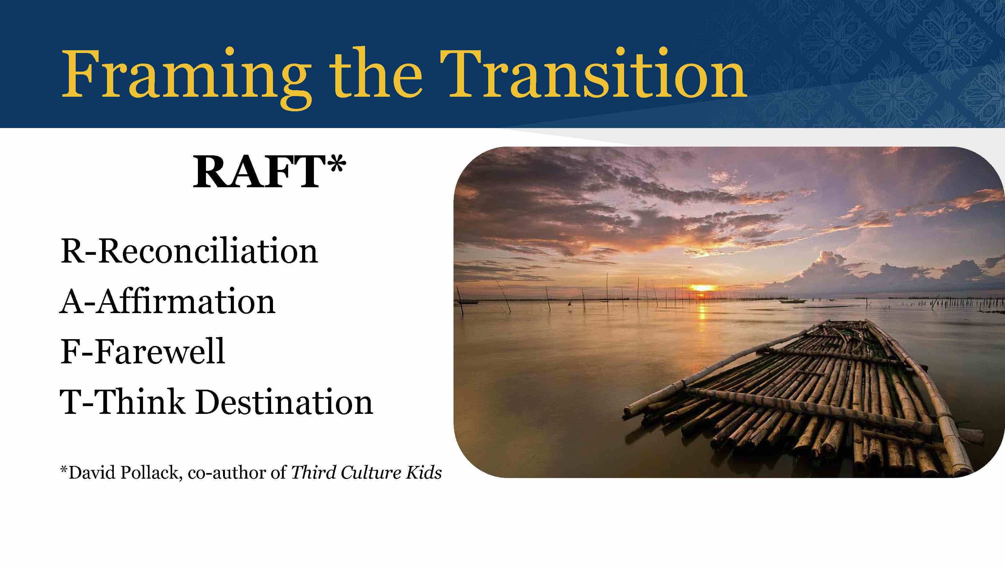 Framing the Transition