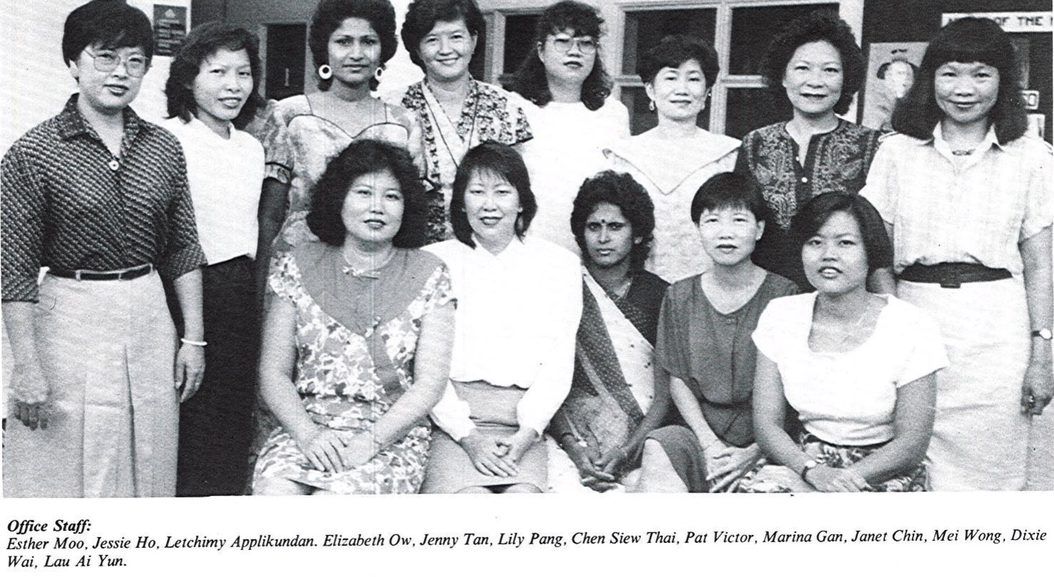Dixie Wai and the admin staff