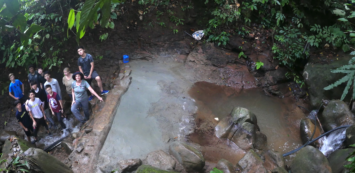 ISKL GAP students Borneo water supply project