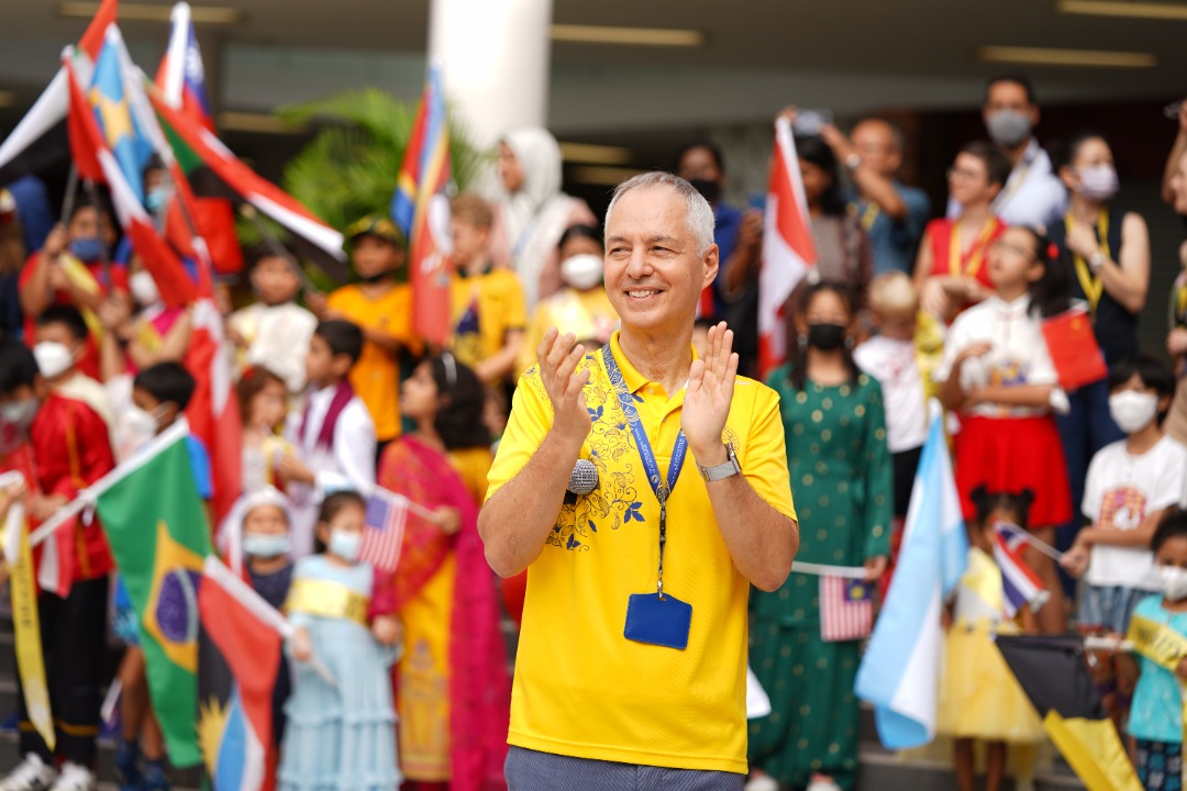 Rami during ES Flag Parade
