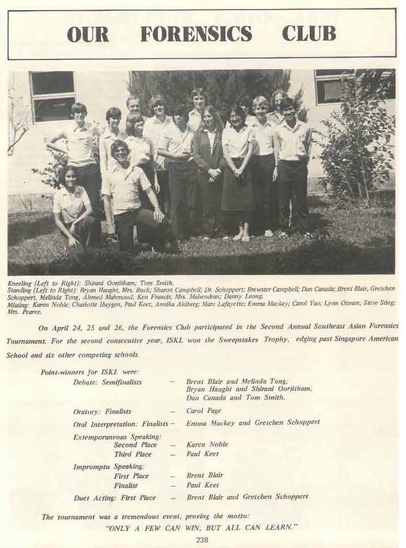 Yearbook 1980-SEA Forensics